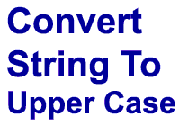Convert String to UpperCase in Java