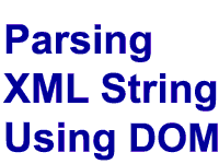 Parsing XML String Using Java DOM