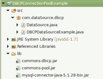 DBCP Connection Pooling Example