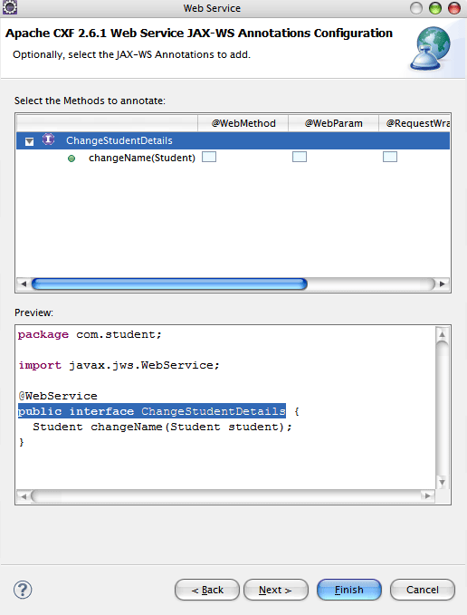 Create JAX-WS Web Service