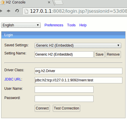 H2 Console Application