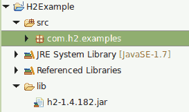 H2 File Database Example