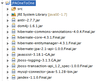 JPA One To One Mapping Example