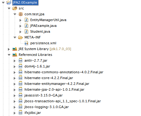 Hibernate JPA With Informix Structure