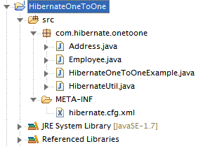 Hibernate One To One Mapping Example