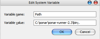 Set Sonar Path Variable