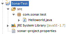 Sonar Project Structure