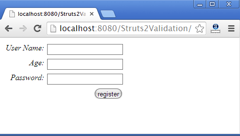 Struts2 Validation Using Annotation