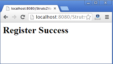 Struts 2 Validation Example